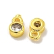 Латунные микро проложить кубического циркония подвески KK-L075-017G-01-2