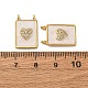 Латунные микро проложить кубического циркония подвески KK-D390-27G-04-3
