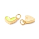 Подвески из латуни с покрытием из эмали KK-D073-27G-06-3