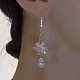 Серьги-подвески из цинкового сплава с кристаллами и стразами FS-WGC114E-01-2