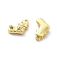 Латунные микро проложить кубического циркония подвески KK-U049-04G-04-2