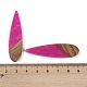 Большие подвески из смолы и дерева WOOD-F015-08E-3