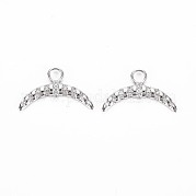Латунные микропаве прозрачные подвески с фианитом KK-S356-734