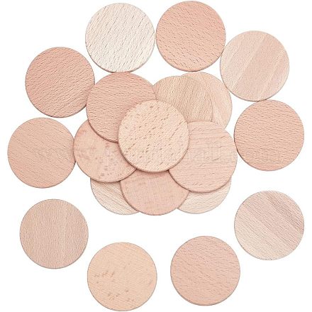 Необработанные деревянные диски WOOD-WH0027-30A-1
