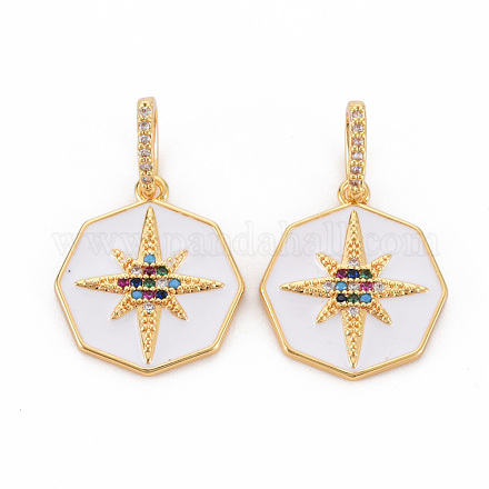 Латунные подвески из микро-паве KK-S354-329-NF-1