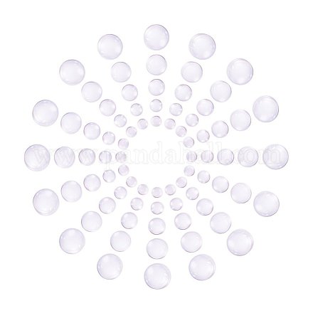 Прозрачные стеклянные кабошоны GGLA-PH0003-01-1