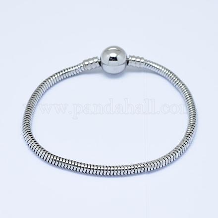 Браслеты европейского стиля из нержавеющей стали 304 PPJ-F002-01A-1