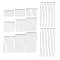 304 Stainless Steel Head Pins, Stainless Steel Color, 15~70mm, Head: 2mm