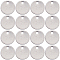 304 Stainless Steel Charms, Stamping Blank Tag Pendants, Flat Round, Stainless Steel Color, 10x1mm, Hole: 1mm, 200pcs/box