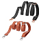 2Pcs 2 Colors PU Imitation Leather Adjustable Bag Straps, with Alloy Swivel Snap Clasps, for Crossbody Bag, Mixed Color, 130cm, 1pc/color