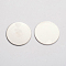 201 Stainless Steel Stamping Blank Tag Cabochons, Flat Round, Stainless Steel Color, 38x1mm