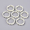 Spray Painted Alloy Cuff Rings, Open Rings, Cadmium Free & Lead Free, Light Yellow, US Size 6(16.5mm)