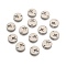 Tarnish Resistant 304 Stainless Steel Flat Round Charms, Stainless Steel Color, 12x1mm, Hole: 1.5mm