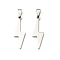 201 Stainless Steel Pendants,  Lightning Charm, Anti-Tarnish, Stainless Steel Color, 30x10x1.5mm, Hole: 3.2x6.5mm