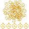 Alloy Pendants, Round Ring with Wave, Golden, 14.5x12x1.5mm, Hole: 1.6mm, 60pcs/box