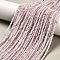 Natural Amethyst Beads Strands, Faceted Round, 2mm, Hole: 0.5mm, about 194~199pcs/strand, 15.55~15.91''(39.5~40.4cm)