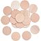 Unfinished Wooden Discs, Wood Cutout Circles Chips, for Arts & Crafts Projects, Flat Round, BurlyWood, 6x0.06cm