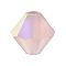 Preciosa® Crystal Beads, Czech Crystal, Bicone(451 69 302 Rondelle), 70120 20019 Light Rose AB Matt, 6mm, Hole: 1mm