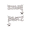 Brass Micro Pave Clear Cubic Zirconia Pendants, Cadmium Free & Nickel Free & Lead Free, Word STARS Charms with Star, Platinum, 16.5x23.5x1.5mm, Hole: 1mm