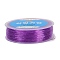 Korean Round Crystal Elastic Stretch Thread, for Bracelets Gemstone Jewelry Making Beading Craft, Purple, 0.7mm, about 76.55 Yards(70m)/Roll