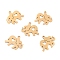 Ion Plating(IP) 201 Stainless Steel Pendants, Elephant with Heart, Golden, 14.5x16x1mm, Hole: 1.4mm