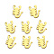 PVD Vacuum Plating 201 Stainless Steel Charms, Laser Cut, Scorpion, Golden, 14.5x12x1mm, Hole: 1mm