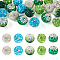 20Pcs 5 Colors Polymer Clay Pave Rhinestone Beads, Disco Ball Beads, Round, Mixed Color, 16mm, Hole: 1.5mm, 4pcs/color