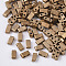 2-Hole Baking Paint Glass Seed Beads, Rectangle, Peru, 4.5~5.5x2x2~2.5mm, Hole: 0.5~0.8mm