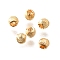Brass Beads, Cadmium Free & Nickel Free & Lead Free, Round, Real 18K Gold Plated, 3x2.5mm, Hole: 1mm