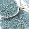 Transparent Inside Colours Glass Seed Beads, Round Hole, Round, Medium Aquamarine, 4x3mm, Hole: 1.4mm, about 142pcs/10g