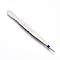 Tarnish Resistant Stainless Steel Beading Tweezers, Stainless Steel Color, 135x11x8mm