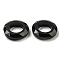 Electroplate Glass Linking Rings, Crystal Cosmic Ring, Prism Ring, Faceted, Back Plated, Round Ring, Black, 20x5.5mm, Inner Diameter: 11.5mm