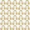 600Pcs Brass Wire Guardians, Golden, 5x6x2mm, Hole: 1.5mm