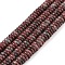 Natural Plum Blossom Jasper Beads Strands, Rondelle, 6~6.5x2~2.5mm, Hole: 1mm, about 181~191pcs/strand, 15.16~15.35''(38.5~39.1cm)