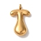 Ion Plating(IP) 304 Stainless Steel Pendants, Balloon Letter Charm, Golden, Letter T, 26x15.5x6mm, Hole: 2mm