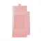 Foldable Creative Kraft Paper Box, Wedding Favor Boxes, Favour Box, Paper Gift Box, with Clear Window, Rectangle, Pale Violet Red, Box: 12.5x8.5x1.5cm