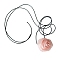 Cloth Choker Necklaces, Rose Flower, Light Salmon, 5.51 inch(14cm)