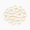 Jewelry Findings, Brass Jump Rings, Cadmium Free & Nickel Free & Lead Free, Open Jump Rings, Golden, 12x1.2mm, Inner Diameter: 9.6mm, about 3030pcs/1000g