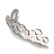 Non-Tarnish 201 Stainless Steel Links connectors, Word Love, Stainless Steel Color, 29x11x1mm, Hole: 1.5mm