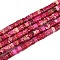 Natural Imperial Jasper Beads Strands, Dyed, Disc, Heishi Beads, Medium Violet Red, 4x2mm, Hole: 0.7mm, about 190pcs/strand, 15.04 inch(38.2cm)
