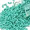 Cylinder Seed Beads, Opaque Colours Luster, Uniform Size, Medium Aquamarine, 2x1.5mm, Hole: 0.8mm, about 40000pcs/bag, about 450g/bag