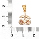 Латунные микро проложить кубического циркония подвески KK-Q096-17G-3