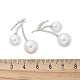Серьги-гвоздики из латуни с вишнями EJEW-R016-12P-5