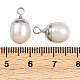 Круглые подвески из натурального жемчуга KK-D423-09P-3