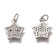 Латунные микропаве прозрачные кубические циркониевые подвески ZIRC-B002-52P-1