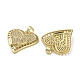 Латунные микропаве прозрачные подвески с фианитом KK-H466-08G-01-2