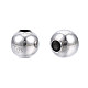Круглые бусины из нержавеющей стали марки 304 STAS-TAC0004-4mm-P-3