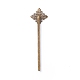 Латунные фурнитуры шпильки Bobby Pin X-HJEW-H009-AB-2