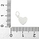 Двухцветные эмалевые сердечки из стерлингового серебра 925 пробы STER-S011-03S-B-3
