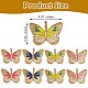8шт 4 цвета латунные подвески с эмалью KK-SZ0004-08-2